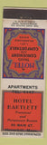 Matchbook Cover - Hotel Bartlett Haverhill MA