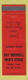 Matchbook Cover - Ray Worrell Men's Clothes Alamo TN