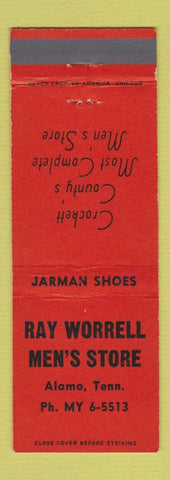 Matchbook Cover - Ray Worrell Men's Clothes Alamo TN