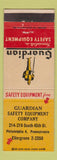 Matchbook Cover - Guardian Security Equipment Philadelphia PA