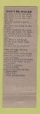 Matchbook Cover - Eddie Bailey's Garage Abington MA low phone # pinup