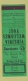 Matchbook Cover - Brandy Way Motel Brandy VA Perkins Americana GREEN