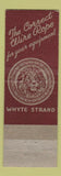 Matchbook Cover - MacWhyte Wire Rope Earle Equipment Detroit MI 1946