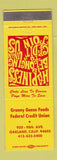 Matchbook Cover - Granny Goose Foods Credit Union Oakland CA