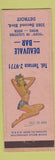 Matchbook Cover - Deauvale Bar Detroit MI ARROW pinup WWII