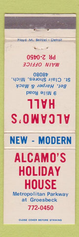 Matchbook Cover - Alcamo's Holiday House Hall St Clair Shores MI