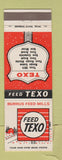 Matchbook Cover - Feed Texo Burrus Feed Mills Fort Worth TX