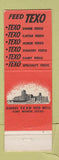 Matchbook Cover - Feed Texo Burrus Feed Mills Fort Worth TX