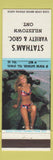 Matchbook Cover - Statham's Variety Grocery Nilestown ON pinup