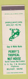 Matchbook Cover - Perry's Tropical Nut House Belfast ME elephant