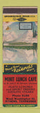 Matchbook Cover - Minit Lunch Cafe Athens TN