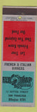 Matchbook Cover - Fly Trap Restaurant San Francisco CA SAMPLE