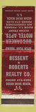 Matchbook Cover - Buccaneer Motel Apartments Ocena Drive Beach SC WORN