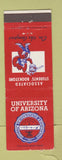 Matchbook Cover - University of Arizona Wildcats Tucson AZ #2 RED
