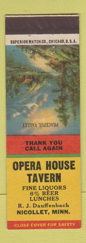 Matchbook Cover - Opera House Tavern Nicollet MN