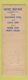 Matchbook Cover - Hotel Beecher Somerset KY
