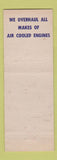 Matchbook Cover - John Lenz Auto Repair Battle Creek MI