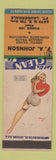 Matchbook Cover - FA Johnson Septic Tank Fort Lauderdale FL pinup