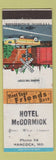 Matchbook Cover - Hotel McCormick Hancock MD low phone # WEAR