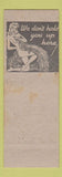 Matchbook Cover - New North Shore Cocktail Bar Milwaukee WI girlie back