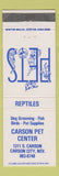 Matchbook Cover - Carson Pet Center Dog Grooming Carson City NV