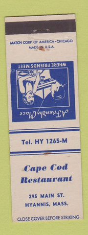 Matchbook Cover - Cape Cod Restaurant Hyannis MA Cape Cod