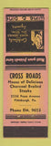 Matchbook Cover - Cross Roads Restaurant Pittsburgh PA girlie