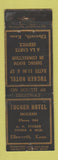 Matchbook Cover - Tucker Hotel Ellworth KS low phone # DQ WORN