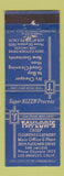 Matchbook Cover - Taylors Cleaners Laundry Los Angeles CA WEAR