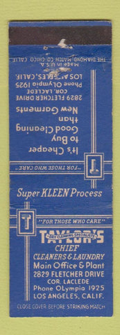 Matchbook Cover - Taylors Cleaners Laundry Los Angeles CA WEAR