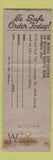 Matchbook Cover - Hotel Chase Manor Edgewood MD low phone # WEAR