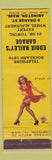 Matchbook Cover - Eddie Bailey's Garage Abington MA pinup low phone #