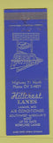 Matchbook Cover - Hillcrest Lanes Bowling Lamar MO