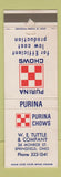 Matchbook Cover - Purina Chows Feed Springfield OH WE Tuttle