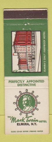 Matchbook Cover - Mark Twain Hotel Elmira NY
