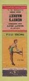 Matchbook Cover - Henry's Market Almond NY pinup WORN