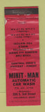 Matchbook Cover - Minit Man Car Wash Columbus OH WEAR