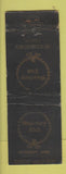 Matchbook Cover - Waterbury Club CT DQ WORN
