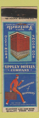 Matchbook Cover - Hotel Fontenelle Omaha NE DQ WEAR