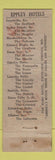 Matchbook Cover - Hotel Fontenelle Omaha NE DQ WEAR