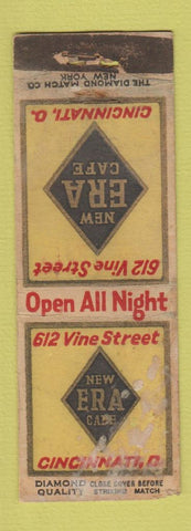 Matchbook Cover - New Era Cafe Cincinnati OH DQ POOR
