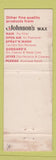 Matchbook Cover - Johnson's Wax Anti Perspirant girlie New Zealand WEAR