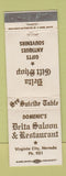 Matchbook Cover - Domenic's Delta Saloon Virginia City NV low phone # WEAR