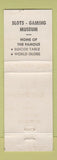 Matchbook Cover - Domenic's Delta Saloon Virginia City NV low phone # WEAR