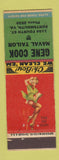 Matchbook Cover - Gene Cook Naval Taylor Portsmouth VA low phone # pinup