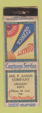 Matchbook Cover - Jas P Sands Grocery low phone # DQ WORN