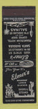 Matchbook Cover - Elmer's Restaurant Salinas Santa Barbara CA Greyhound Bus