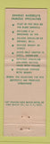 Matchbook Cover - Bardelli's Restaurant San Francisco CA