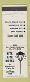 Matchbook Cover - Nite Lite Motel Medford OR