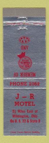Matchbook Cover - JR Motel Wilmington OH